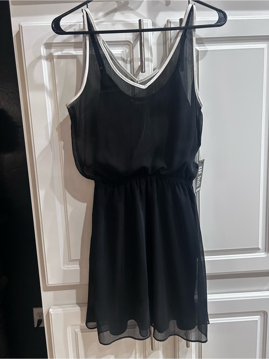 Express Dresses & Skirts - Express Black Dress with White Trim size estra small